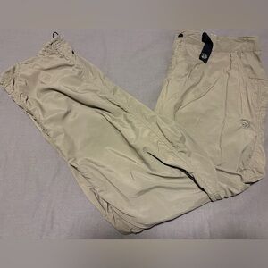 Mountain Hardwear Pants Mens XL Khaki Tan Belted Hiking Camping Fishing